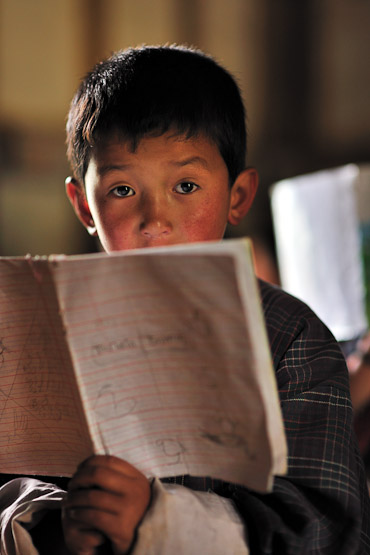 Gangtey - school in the valley
